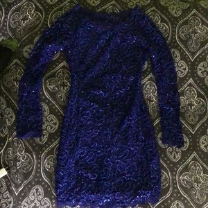 Mini sequenced dress